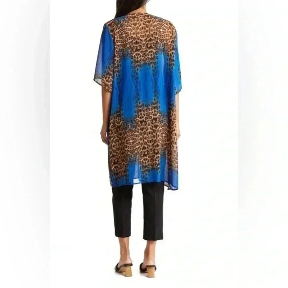 NWT la fiorentina Nordstrom Mixed Animal Print Cover-Up Topper - Picture 3 of 7